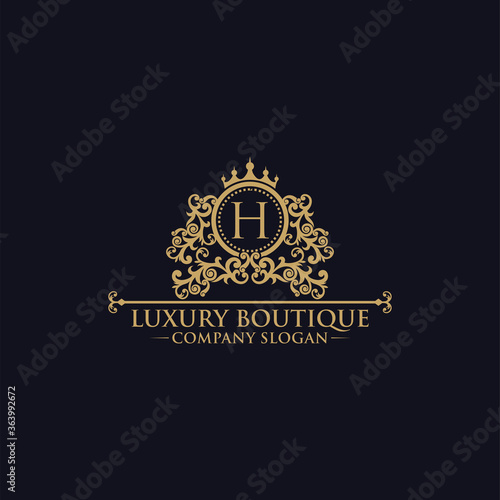 Luxury Logo template in vector for Restaurant, Royalty, Boutique, Cafe, Hotel, Heraldic, Jewelry, Fashion and other vector illustration 