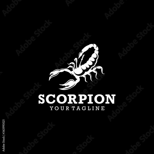 Scorpion logo design template vector Illlustration