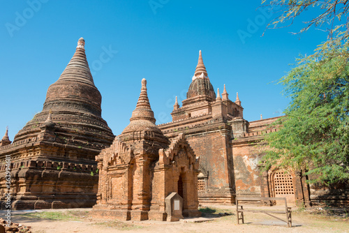 Alotawpyae Temple at Bagan Archaeological Area and Monuments. a famous Buddhist ruins in Bagan  Mandalay Region  Myanmar.