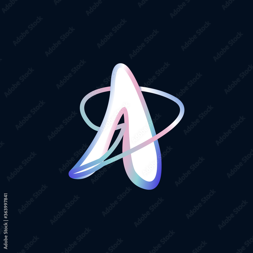 abstract gradient letter a logo design. letter logo. abstract gradient. abstract gradient letter a logo design. letter logo. abstract gradient.
