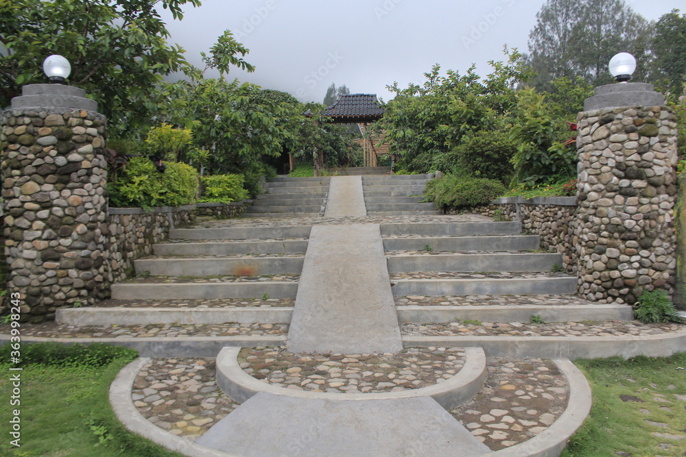 Fototapeta premium stone path in the park