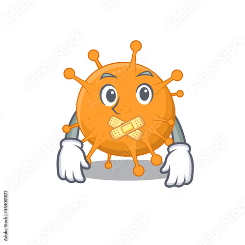 Anaplasma cartoon character style having strange silent face