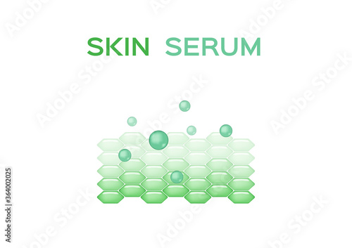 skin serum vector / collagen and moisturizer / pink grey on white