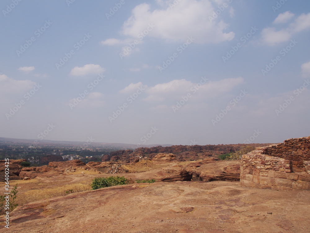 Old ruins, Badami, Karnataka, South India, India