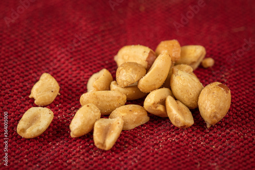 peanuts On red Fabric
