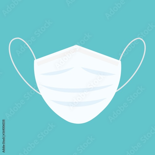 white medical mask or surgical mask for safety and protection
