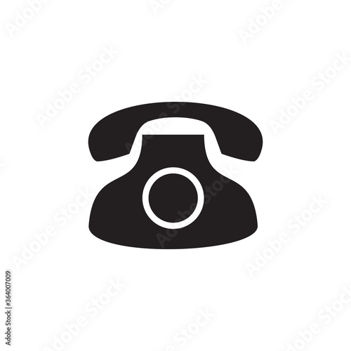 land line phone , contact icon vector