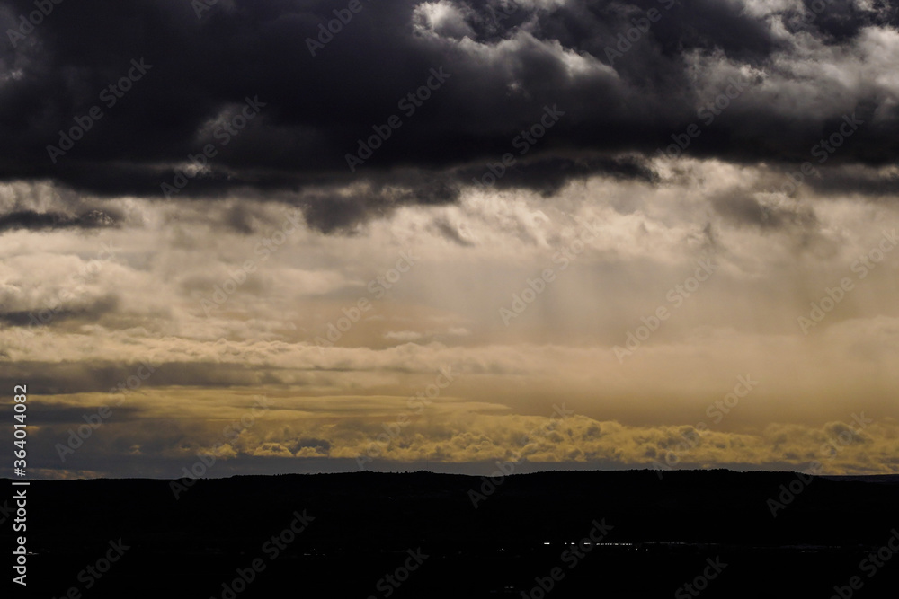 Clouds in Dramatic dark sky. Cloudy sky background.Spain Clouds in Dramatic dark sky. Cloudy sky background.Spain