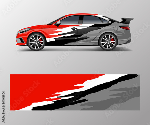 modern racing car wrap strip for racing sport car design.