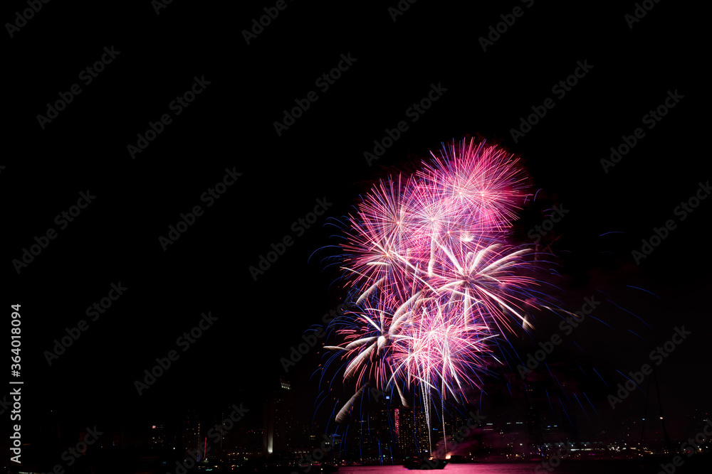 Firework at the San Diego bay