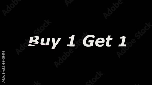 Sale promotion message with glitch effect animation for sale promotion advertising	