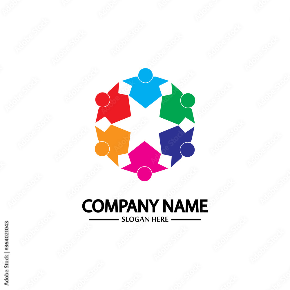 Community, network and social icon Community, network and social icon