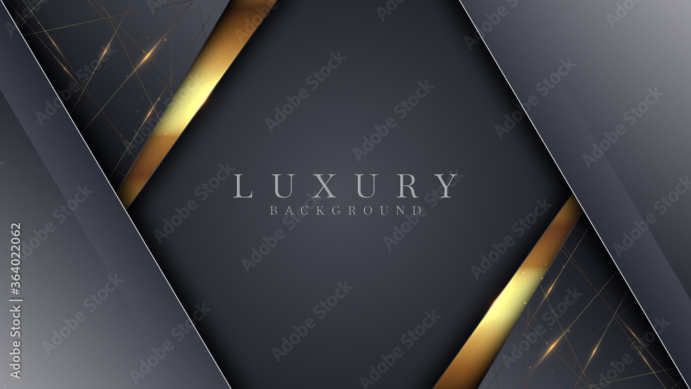 Golden glittering lines on a dark . Abstract background about luxury. Golden glittering lines on a dark . Abstract background about luxury.