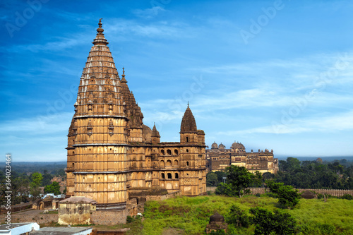 Bild auf Leinwand Beautiful view of chaturbhuj temple, Orchha, Madhya Pradesh, India
