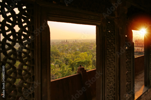 Beautiful view of of jahangir mahal, orchha palace, Orchha, Madhya Pradesh photo