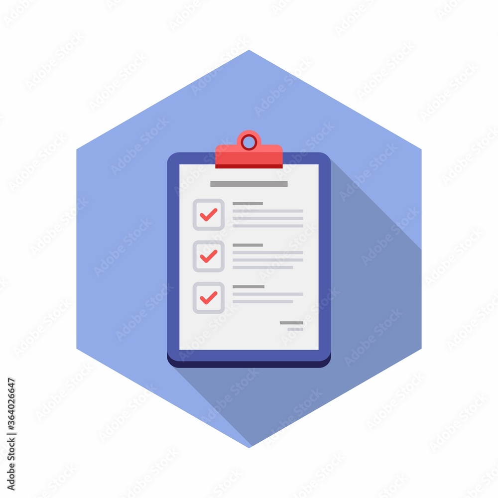 Checklist icon vector isolated. Flat style vector illustration. Checklist icon vector isolated. Flat style vector illustration.