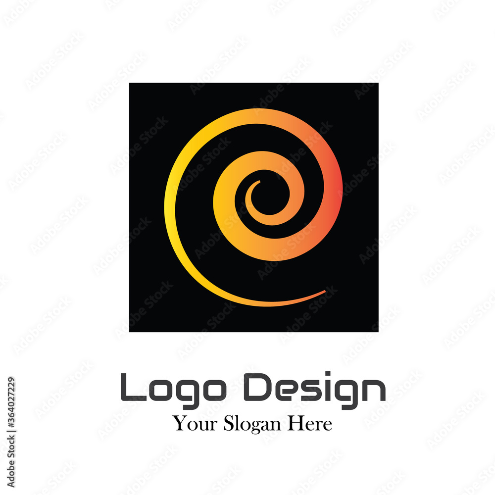 Vector logo spiral design in eps 10. Simple template and ready to use. Vector logo spiral design in eps 10. Simple template and ready to use.