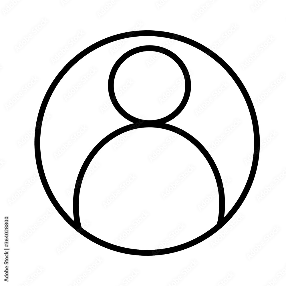 Profile Picture User Black Outline Vector Design for Graphic Resources, Template, Icon, Symbol, and Logo Profile Picture User Black Outline Vector Design for Graphic Resources, Template, Icon, Symbol, and Logo