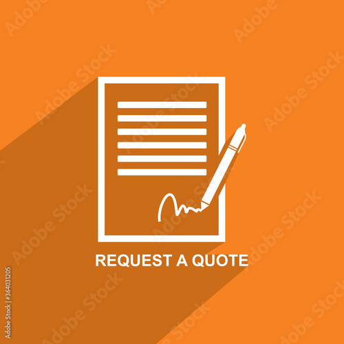 quote request icon, Business icon vector