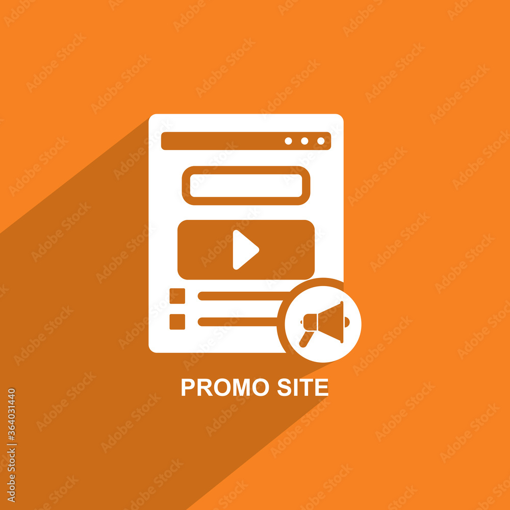 Fotografie promo site icon, Business icon vector