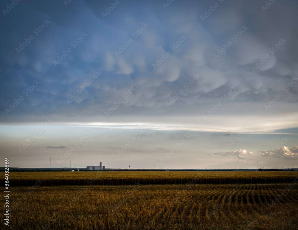 Mammatus Clouds on the Great Plains Suring Summertime Severe Weather