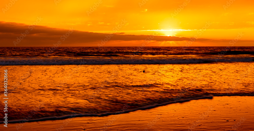 Sunset at the Torrey Pine beach, San Diego, California Sunset at the Torrey Pine beach, San Diego, California