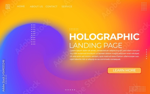 Landing page template. Use for keynote presentation background, brochure design, website slider, landing page, annual report, company profile. Premium vector