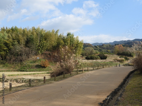 奈良飛鳥冬景色