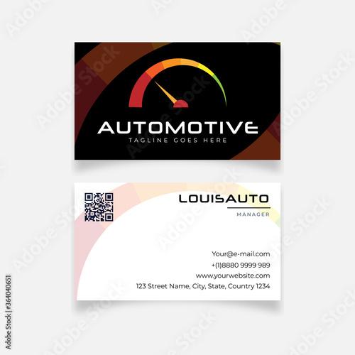 Modern Automotive design business card template