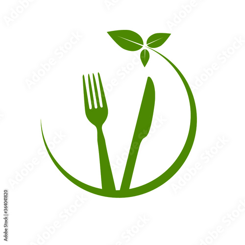 logo restaurant, traiteur- alimentation saine photo