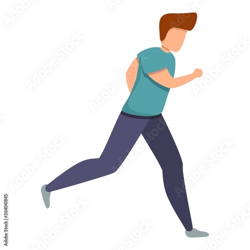 Training running icon. Cartoon of training running vector icon for web design isolated on white background