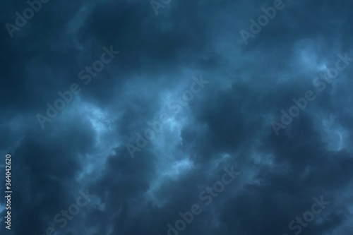 Dark rain storm clouds background