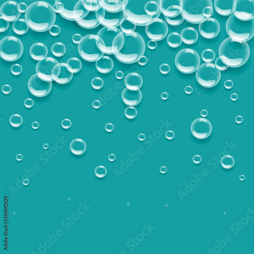 droplets of water on blue background design