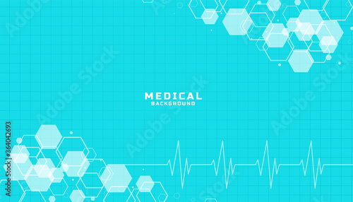 blue healthcare and medical science background design
