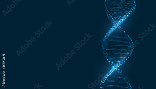 medical dna structure background with text space