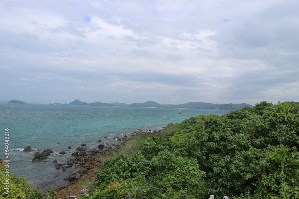 koh kham island, tropical beach, Chonburi Province, Thailand