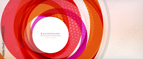 Trendy simple circle abstract background, dynamic motion concept. Vector Illustration For Wallpaper, Banner, Background, Card, Book Illustration, landing page