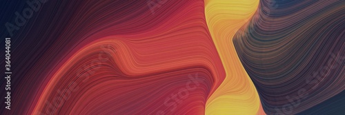 abstract decorative curves graphic with very dark violet, peru and dark moderate pink colors. can be used as header or banner