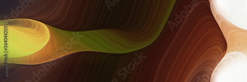 flowing colorful curves banner design with burly wood, very dark pink and brown colors. can be used as poster, card or background graphic