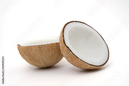 coconuts isolated on the white