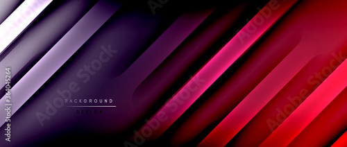 Bright gradient neon lines abstract background