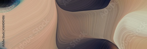 abstract decorative curves style with rosy brown  very dark blue and pastel brown colors. can be used as poster  card or background graphic