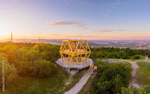 Karoly Guckler lookout point. It has fantastic viewpoint about Budapest city from here. Good recreation place for a family. You can little or more tour. photo