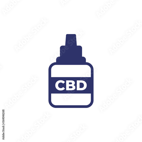 CBD medicine icon on white
