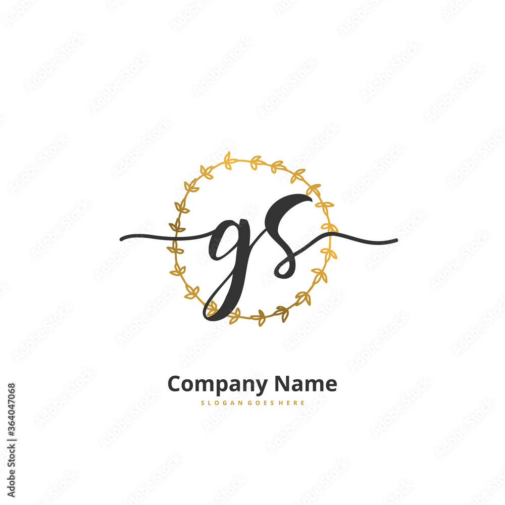 G S GS Initial handwriting and signature logo design with circle. Beautiful design handwritten logo for fashion, team, wedding, luxury logo. G S GS Initial handwriting and signature logo design with circle. Beautiful design handwritten logo for fashion, team, wedding, luxury logo.