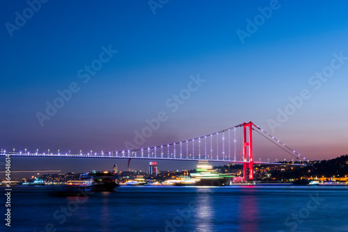 Bosphorus Bridge in Istanbul, Turkey.