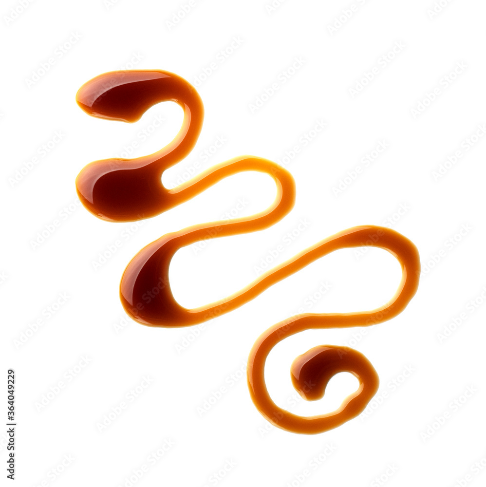 A drop of balsamic vinegar isolated on a white background A drop of balsamic vinegar isolated on a white background
