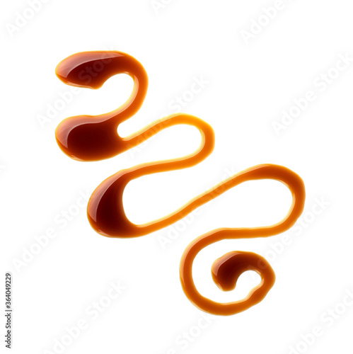 A drop of balsamic vinegar isolated on a white background