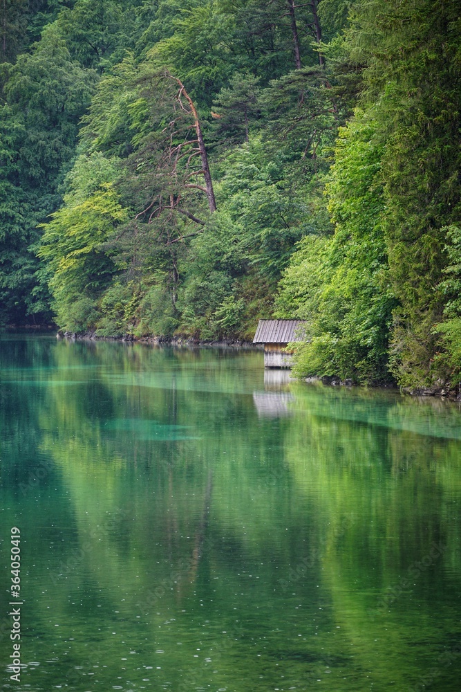 Bergsee in Bayern | Nebel Bergsee in Bayern | Nebel
