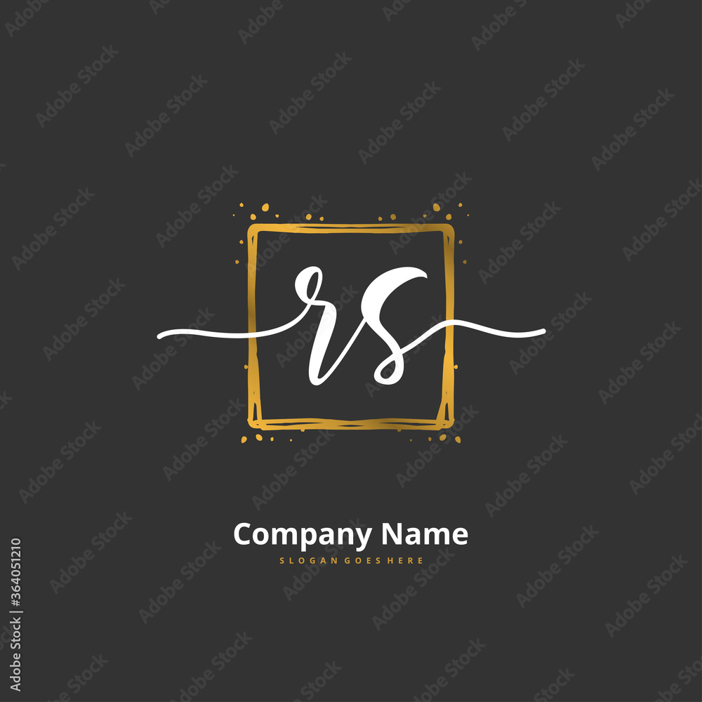 R S RS Initial handwriting and signature logo design with circle. Beautiful design handwritten logo for fashion, team, wedding, luxury logo. R S RS Initial handwriting and signature logo design with circle. Beautiful design handwritten logo for fashion, team, wedding, luxury logo.